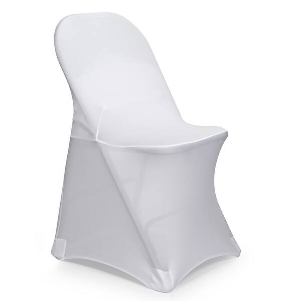 Spandex Folding Chair Cover White By Lann S Linens On Sale Overstock 31074609