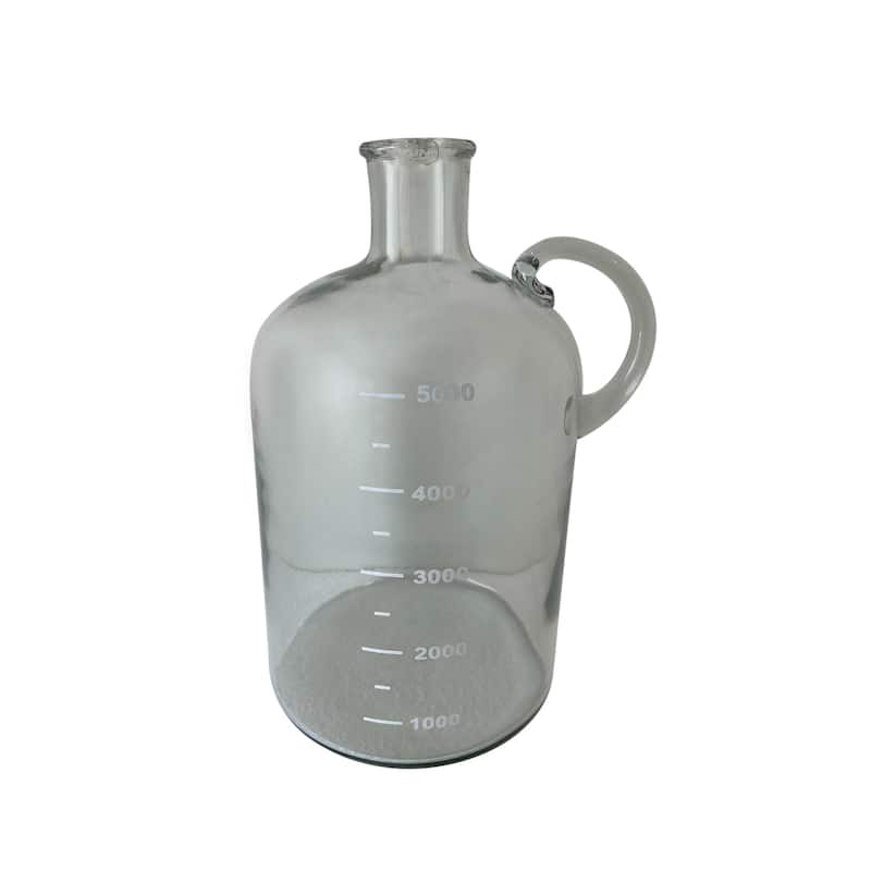 Small Bottle Glass Vase with Measurement Scale - 12"