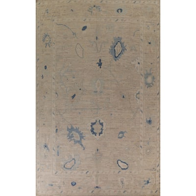 Oushak Oriental Area Rug Hand-knotted Wool Carpet - 10'0"x 13'5"