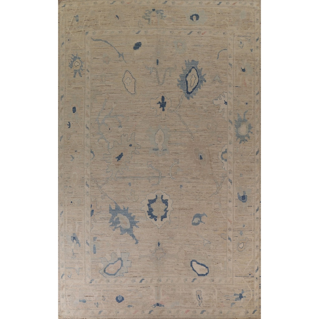 Oushak Oriental Area Rug Hand-knotted Wool Carpet - 10'0"x 13'5"