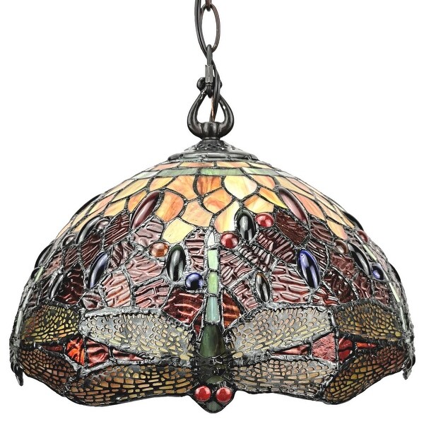 Tiffany style dragonfly hanging lamp on sale