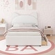 preview thumbnail 13 of 56, Upholstered Platform Bed with Cartoon Ear Headboard and Drawers