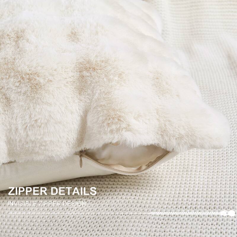Bubble Textured FauxFur Pillow Shell Comfortable Fluffy Pillow Cover