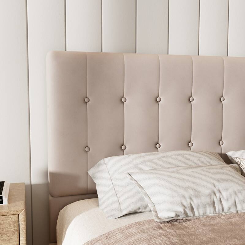 Plywood Frame Upholstered Platform Bed with Lift-up Storage