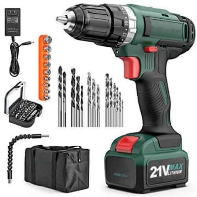 Cordless Drill Driver 21V Max Impact Drill
