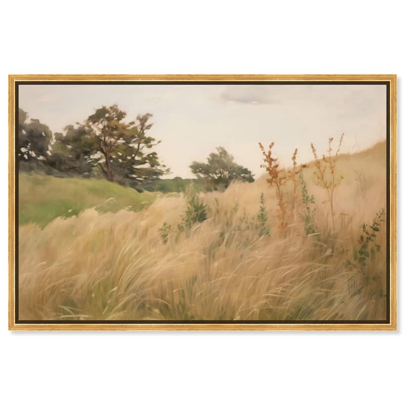 Cogon Grass Breeze I Canvas by Art Remedy - Gold - 24" x 16"