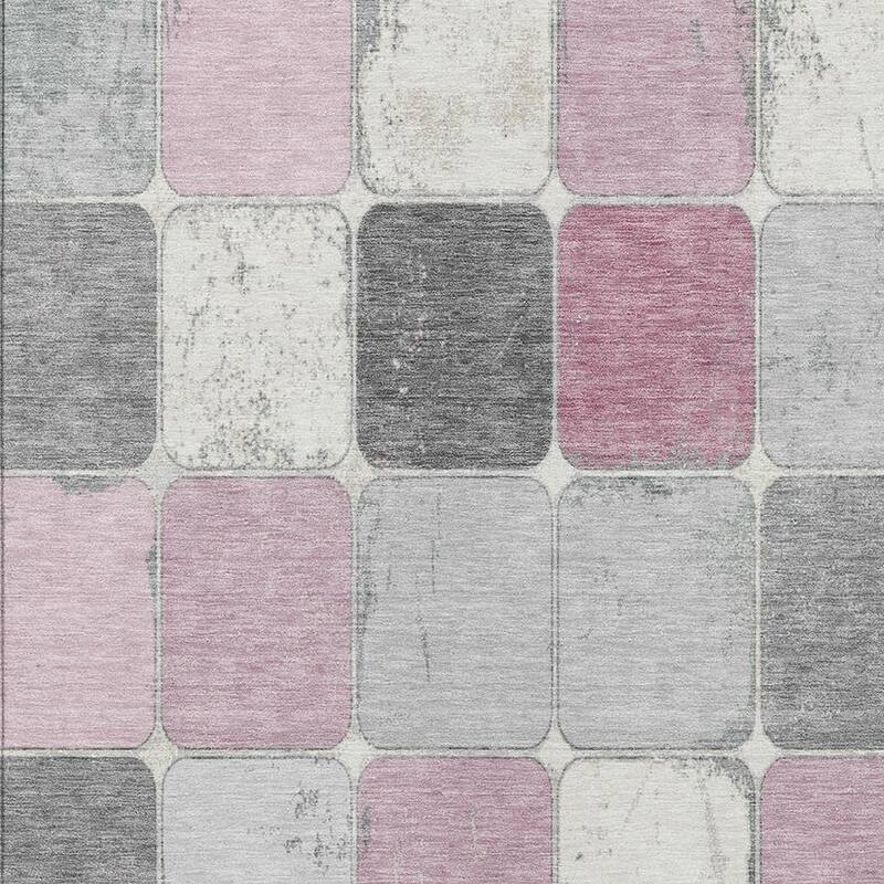 HomeRoots Geometric Transitional Rectangle Outdoor Rug