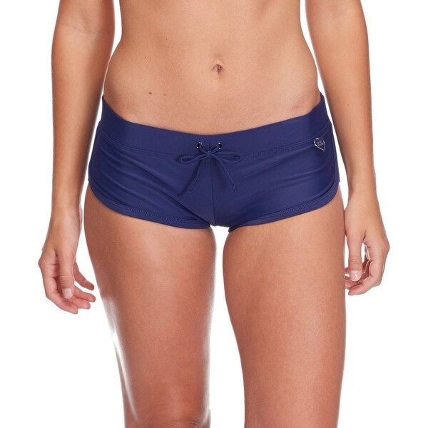 navy blue boy shorts swimwear