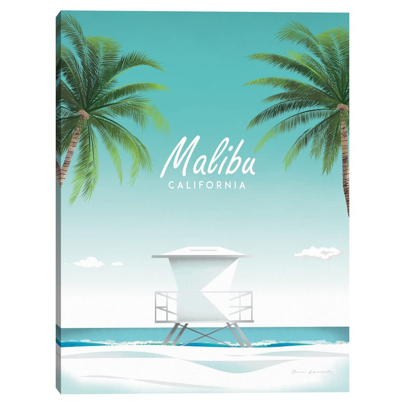 Malibu Canvas Art Print