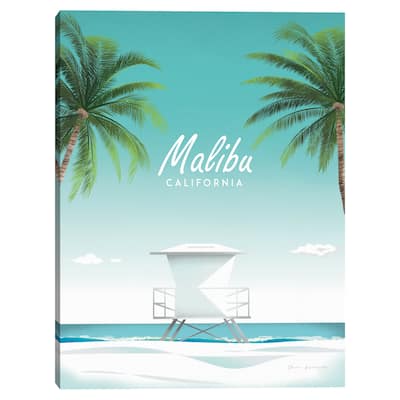 Malibu Canvas Art Print