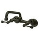 preview thumbnail 13 of 17, Kingston Brass Kingston 1.8 GPM Wall Mounted Bridge Kitchen Faucet Oil Rubbed Bronze