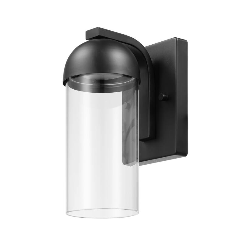Globe Electric 91005233 Cheryl 10" Tall Outdoor Wall Sconce - Matte Black