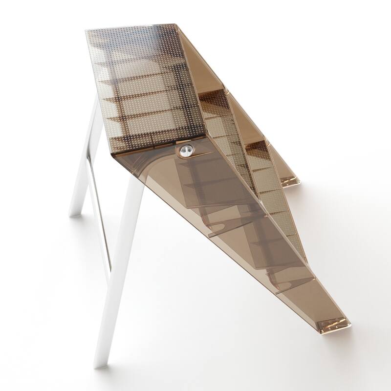 Home folding ladder frame indoor multi-functional thick folding ladder stool simple creative anti-slip edge table ladder frame