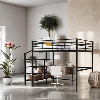 Kid-Friendly Design Full Size Loft Bed