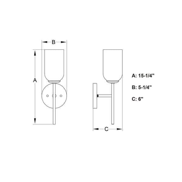 Vaxcel Lighting W0485 6" Wide Vanity Light