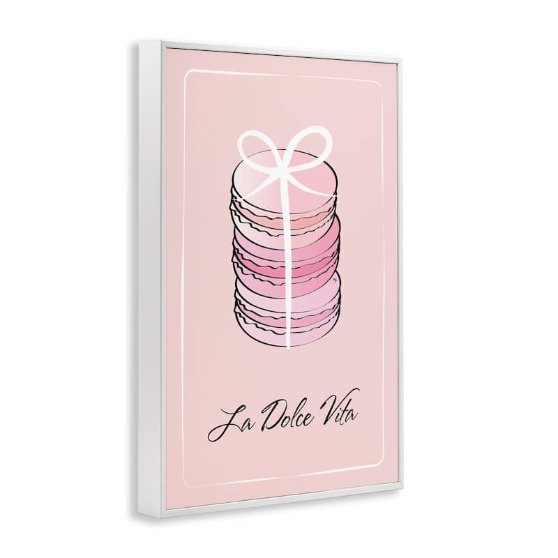 Stupell Life Is Beautiful French Dessert Framed Giclee Art Design By Martina Pavlova