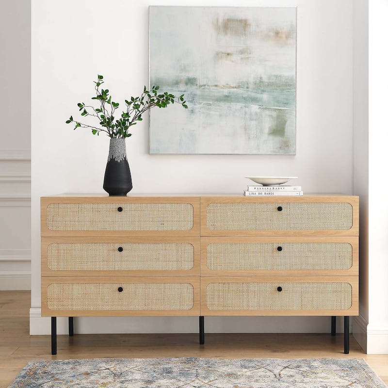 Chaucer 6-Drawer Dresser - Oak