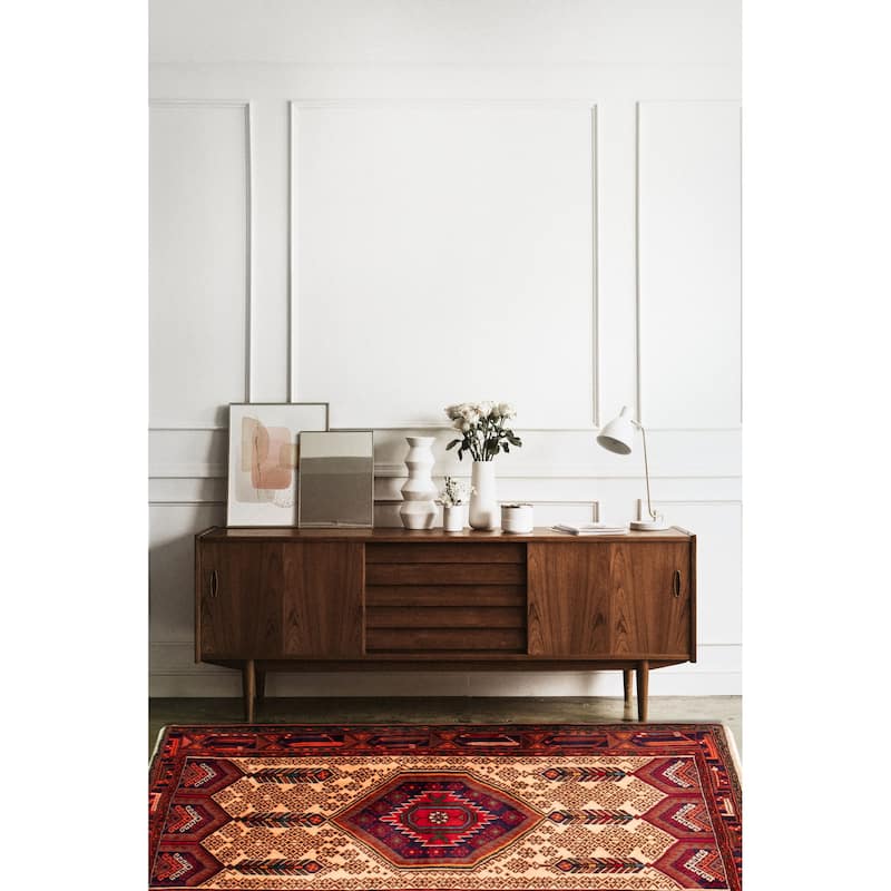 ECARPETGALLERY Hand-knotted Andelz Cream Wool Rug - 4'4 x 6'4