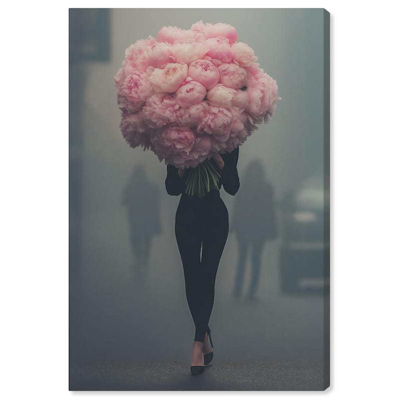 Peony Bouquet Canvas by Art Remedy, Gallery Wrapped - 20" x 30"