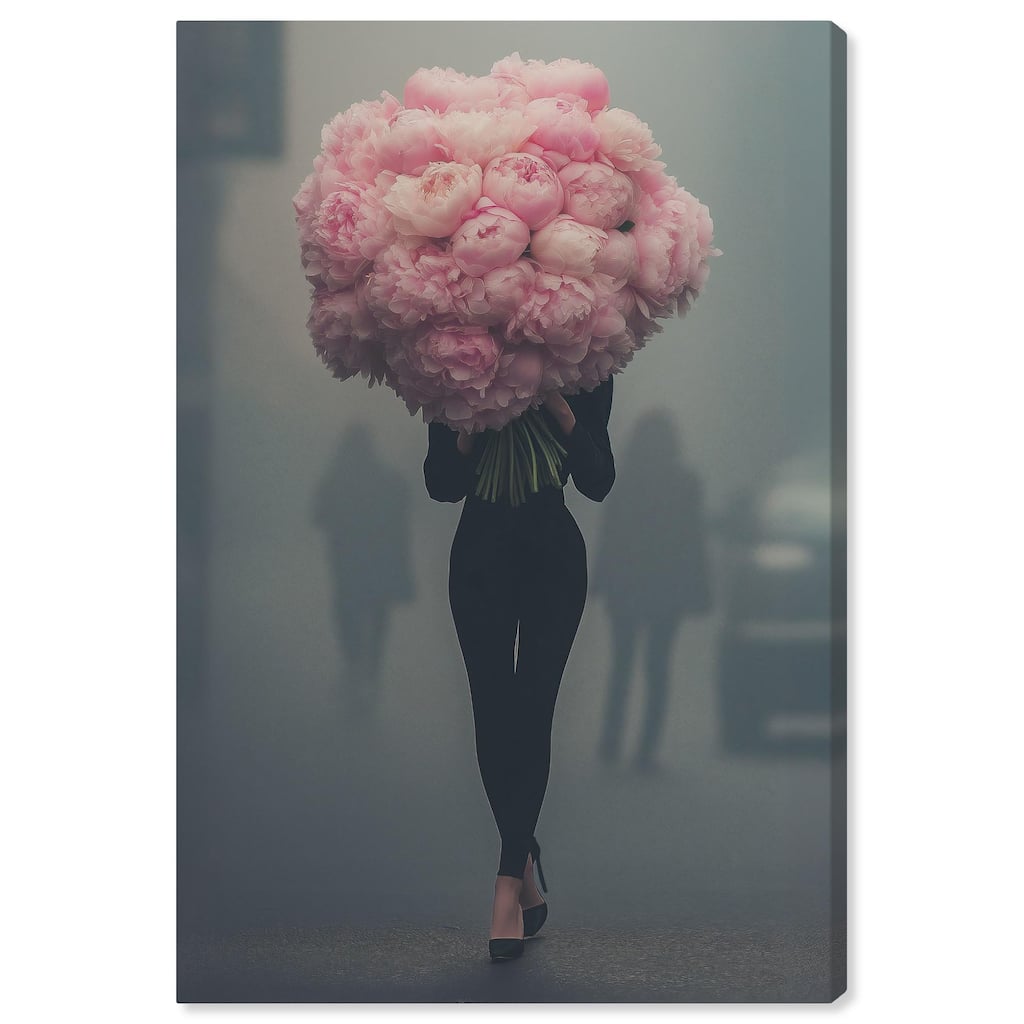 Peony Bouquet Canvas by Art Remedy, Gallery Wrapped