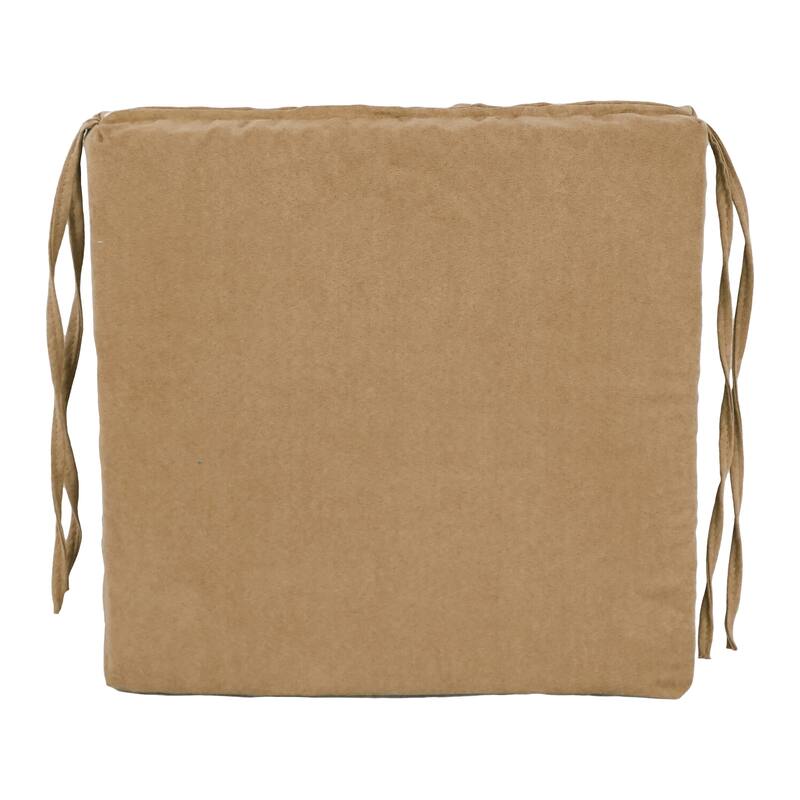 16-inch Square Indoor Microsuede Chair Cushions (Set of 2 or 4) - 16 x 16