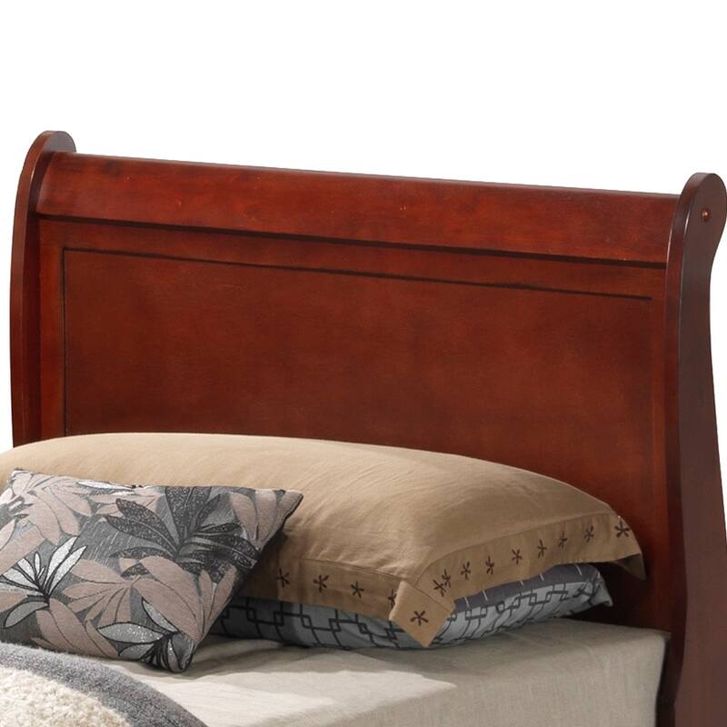 Cherry Finish Traditional Twin Bed with Timeless Style