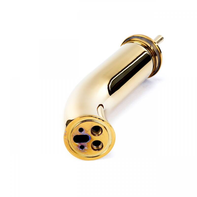Brass Bathroom Faucets 12" Waterfall Faucet with Clear Glass Disk, Supply Lines and Mounting Hardware