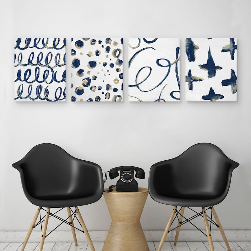 Freeform I-IV by Studio Arts Canvas Art Prints