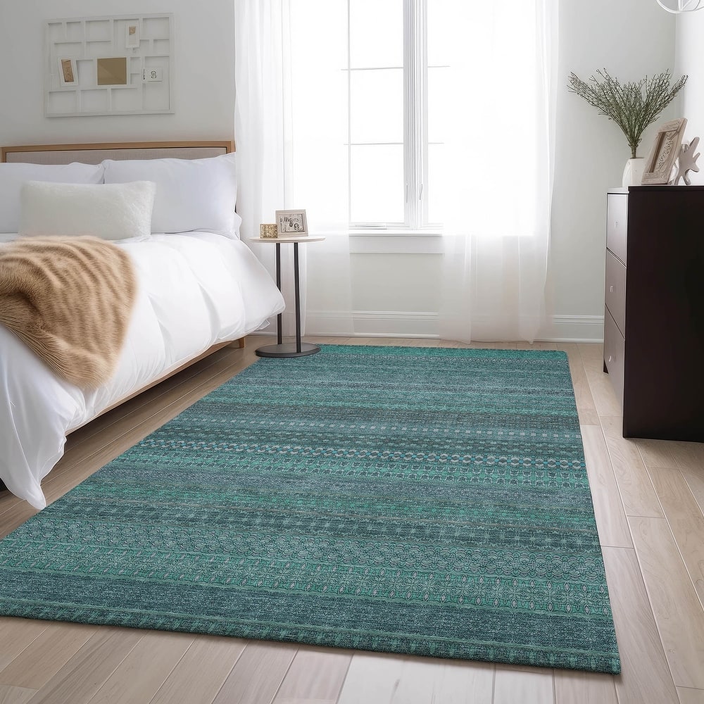 Premium Washable Super Soft Boho Stripes Mayfield Rug