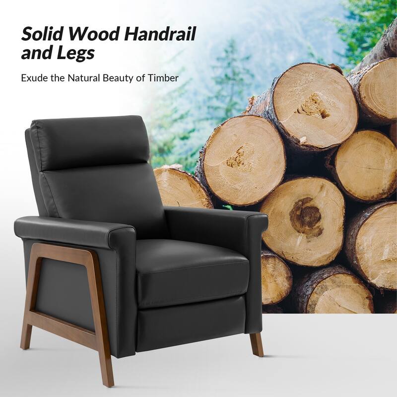 Jaime Modern Power Genuine Leather Recliner with USB Ports by HULALAHOME