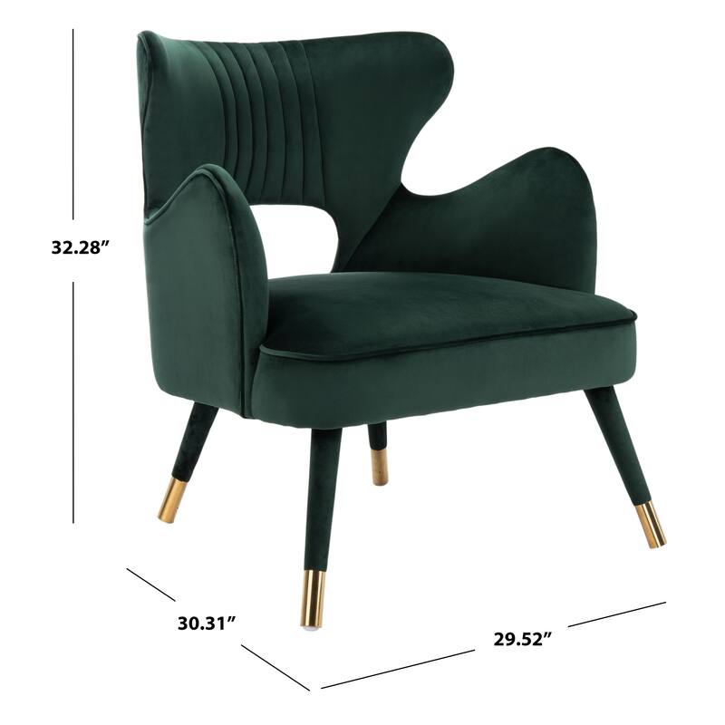 SAFAVIEH Blair Wingback Accent Chair - 29.5" x 30.3" x 32.3"