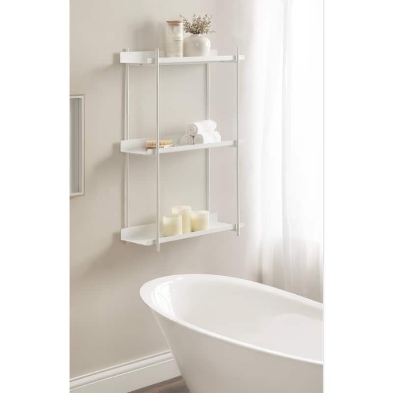 Kate and Laurel Dominic Tiered Wall Shelf
