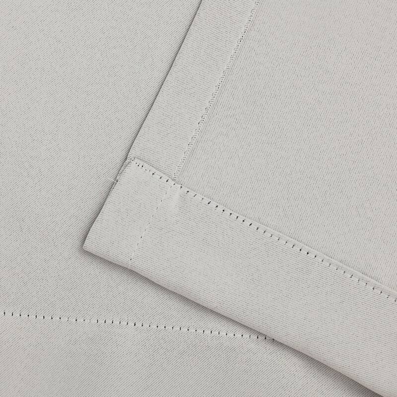 Superior Solid Machine Washable Room Darkening Semi-Blackout Curtains, Set of 2