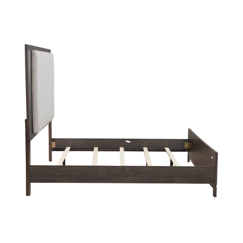 Liberty Furniture Modern Edge Upholstered Bed, Dresser & Mirror, Chest, Night Stand - King or Queen