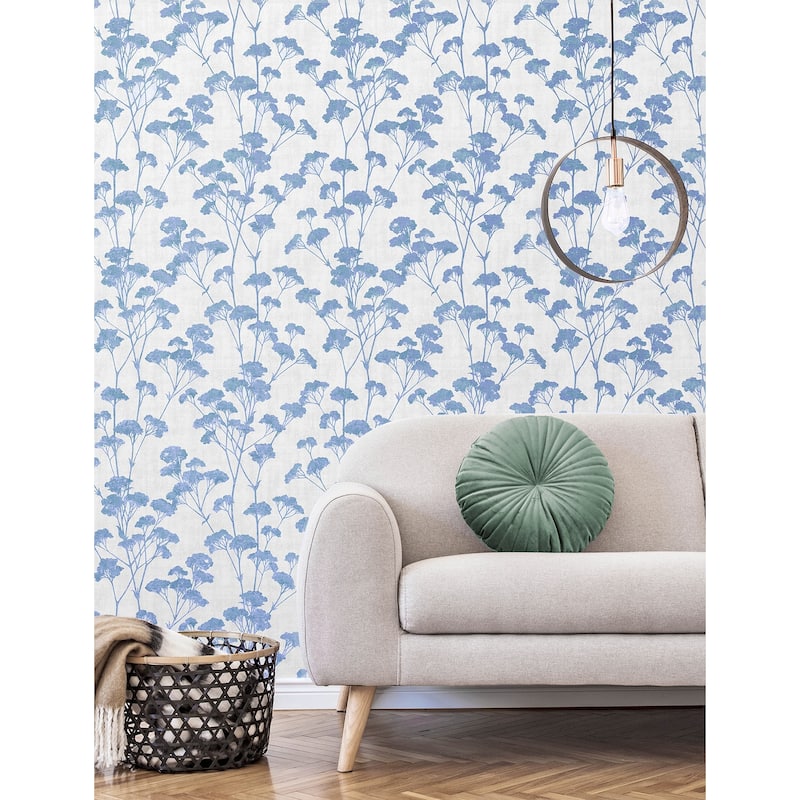 Benson Brown Faux Fabric Wallpaper