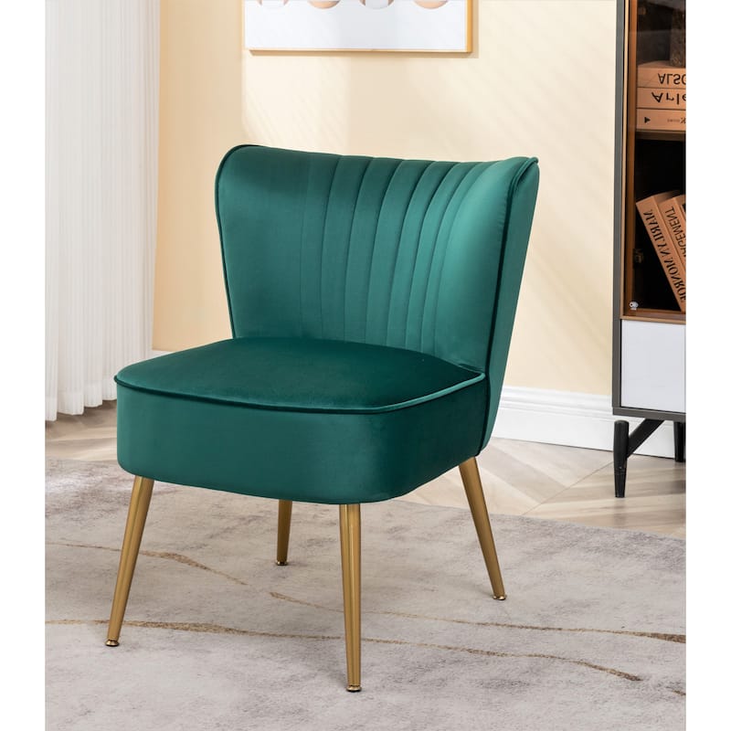 Us Pride Furniture Sauter 23.2" Wide Mid-Century Modern Microfiber Accent Chair