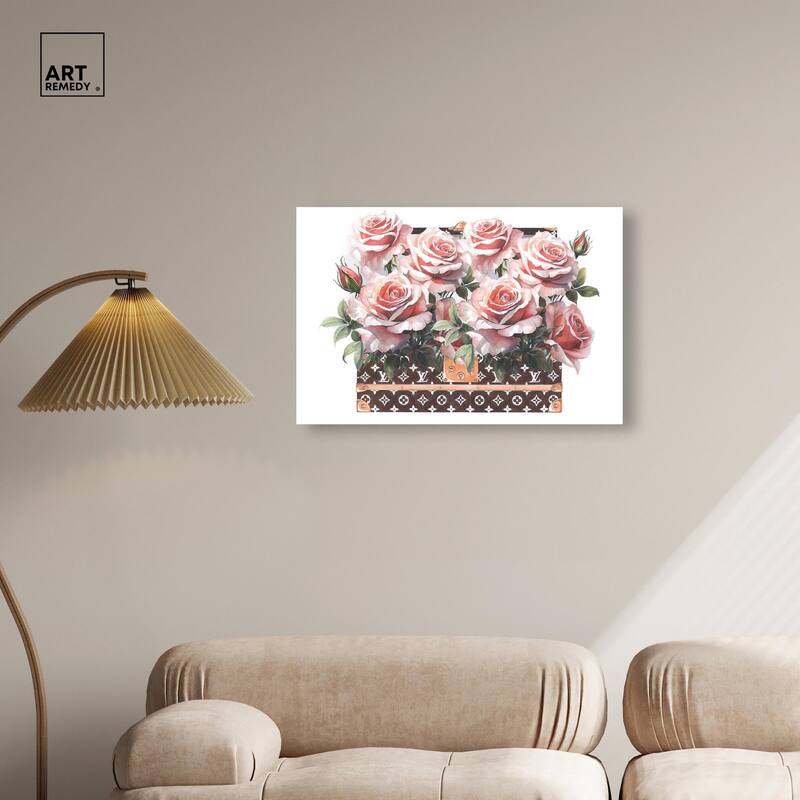 Doll Memories - Stylish Roses Canvas by Art Remedy, Gallery Wrapped