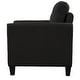 Modern Black Sofa Sets(Set of 3), Flared Arms Recline Loveseat w ...