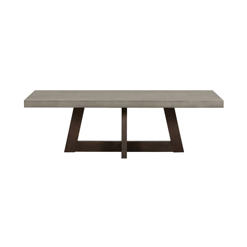 Elodie Grey Concrete and Dark Grey Oak Rectangle Coffee Table