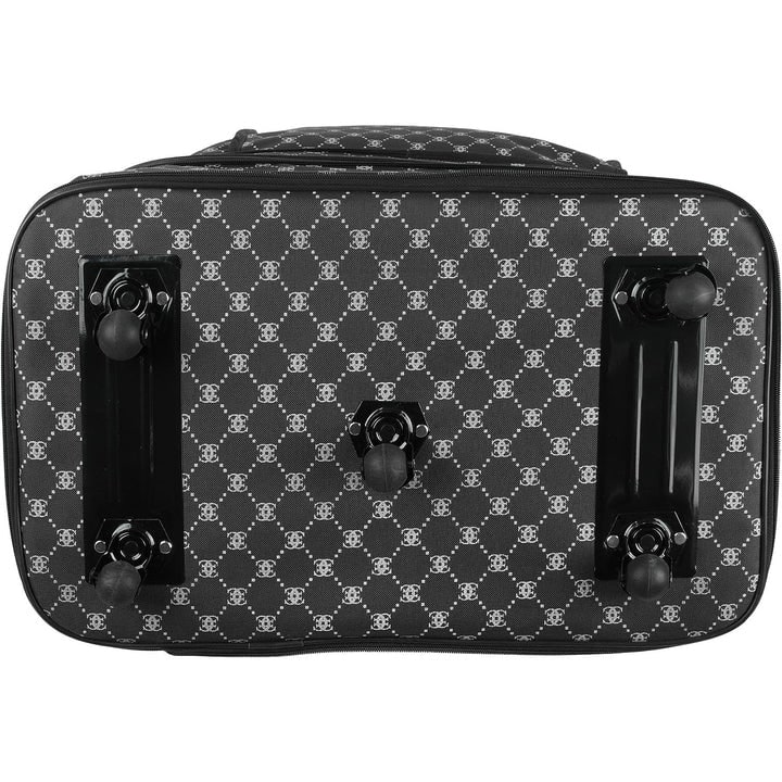 Charlie Sport Expandable Wheel Bag Luggage Printed Black, 36-Inches