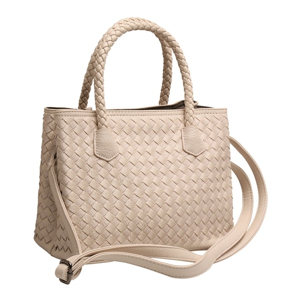 woven satchel handbags