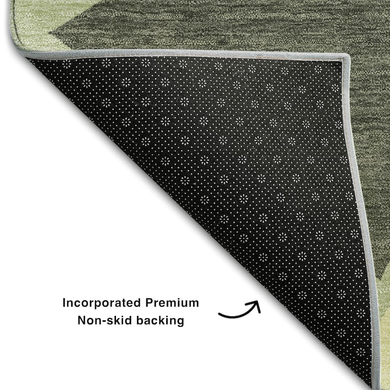 Premium Washable Super Soft Contemporary Mosaic Mayfield Rug