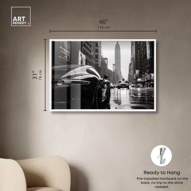 Rainy Day New York Shadowbox by Art Remedy