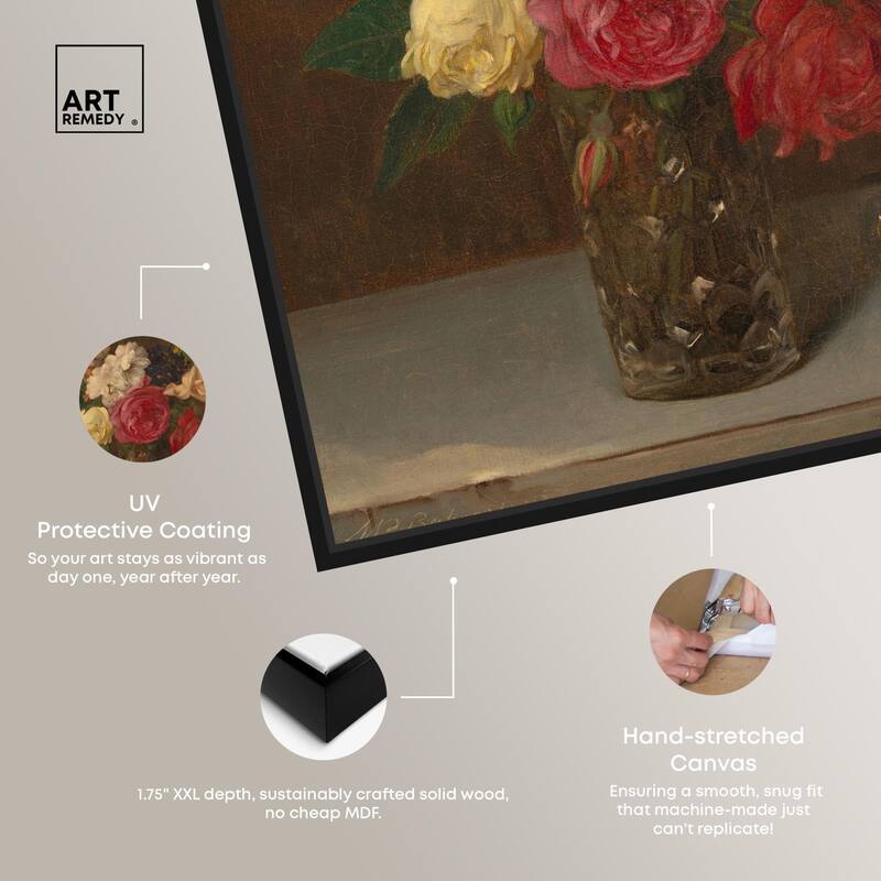 Babcock Flowers in Cut Glass Canvas by Art Remedy