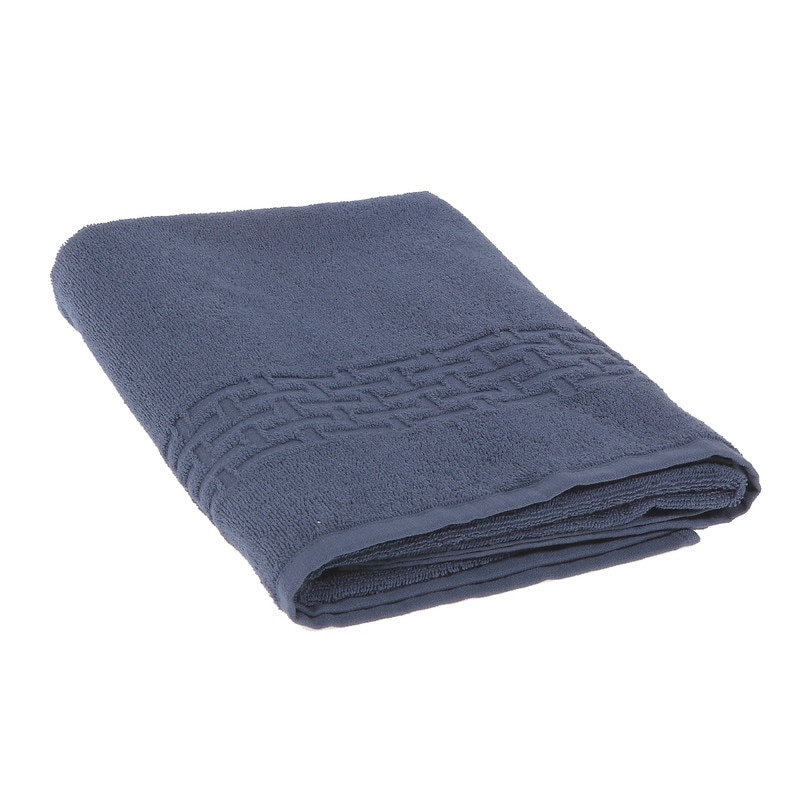 Navy blue and hotsell gray bath towels