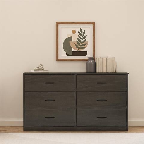 Classic 6 Drawer Dresser, Dove Gray