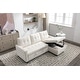 preview thumbnail 20 of 18, 77 Inch Reversible Sectional Storage Sleeper Sofa Bed L-Shape 2 Seat Sectional Chaise