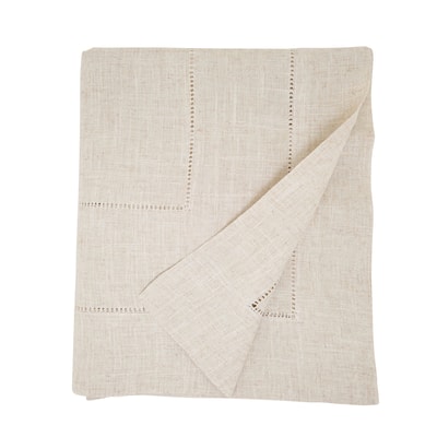 Linen Blend Toscana Double Hemstitched Tablecloth