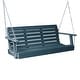 preview thumbnail 17 of 46, Highwood Weatherly 5-foot Eco-friendly Synthetic Wood Porch Swing Nantucket Blue