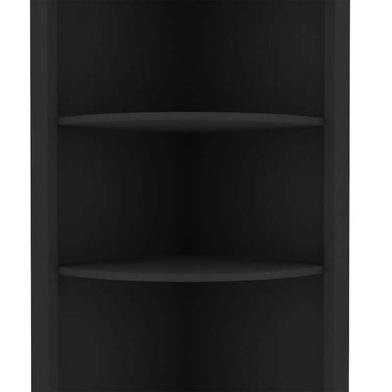 Morgana 8-Bottle 5-Shelf Corner Bar Cabinet
